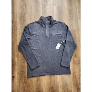 NWT Free Fly Polar Snap Fleece Indigo Men's 2XL Viscose bamboo performance